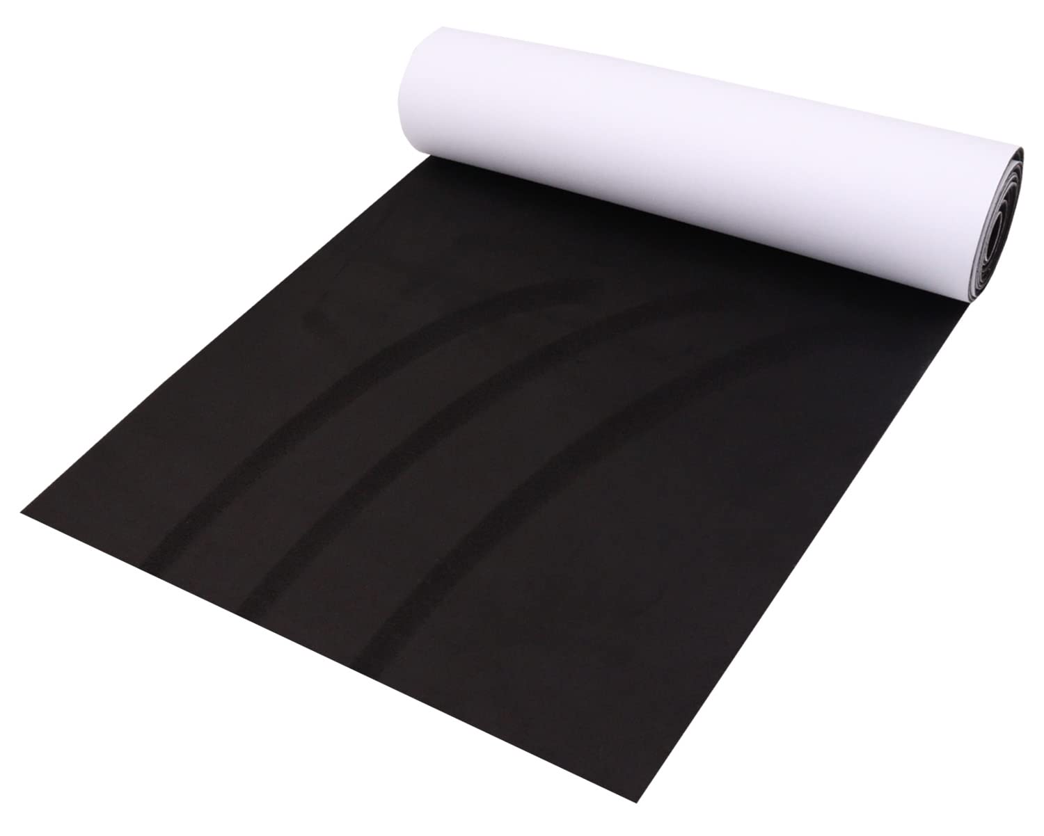 Y.A. Lotus Microfiber Fabric Self-Adhesive Suede Look, Stretch Film Fabric Perfect For Car Interior Decorate -7.87In X 59In, Bla