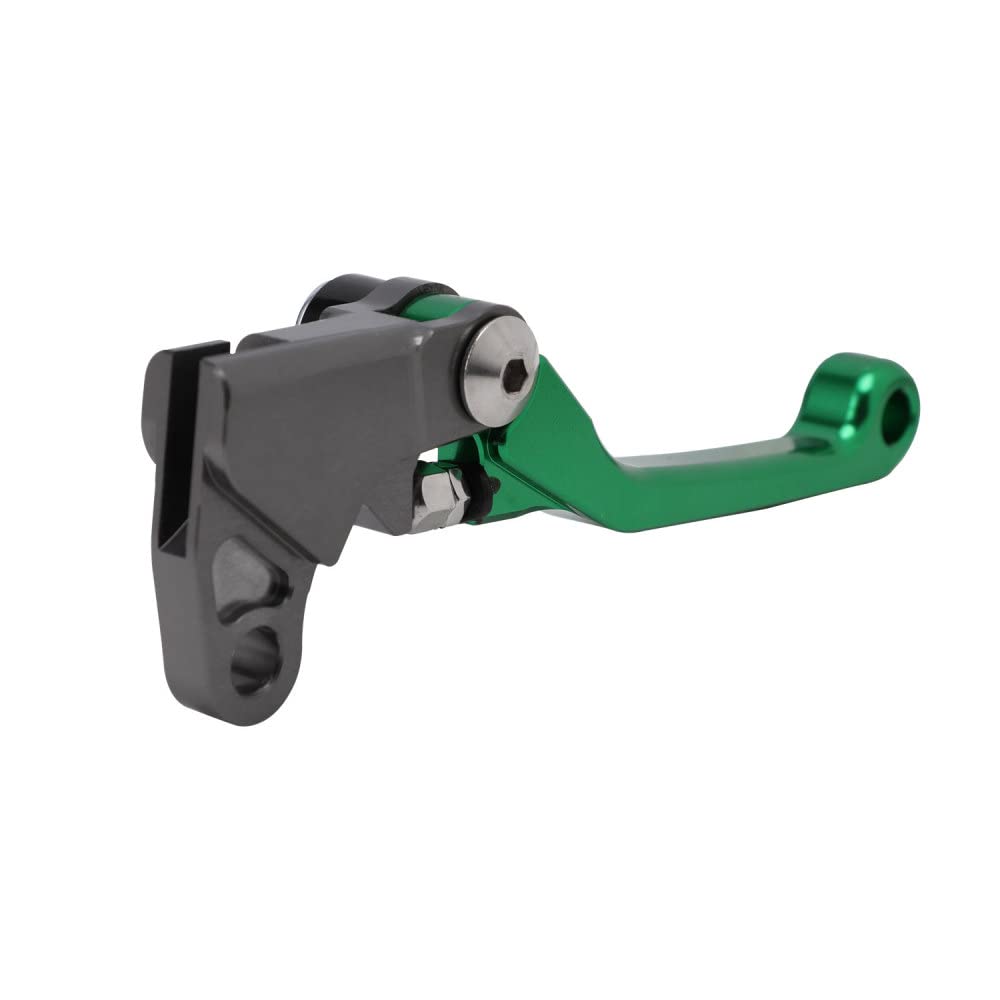 JFG RACING CNC Motorcycle Brake Clutch Lever for KLX110 KLX110L 2010-2023, Aluminum, Green