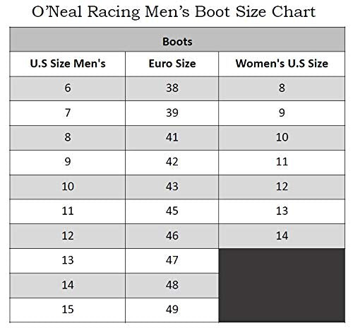 O'Neal 0325-111 Men's New Logo Rider Boot, Size 11, Black, Mesh Material