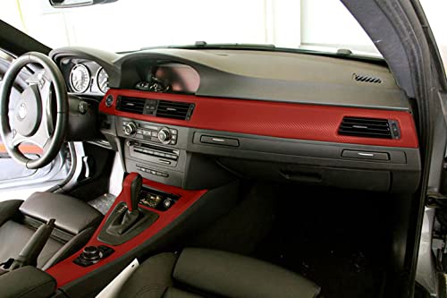 VViViD XPO Red Carbon Fiber Wrap Vinyl Roll with Air Release Technology (1FT X 5FT)