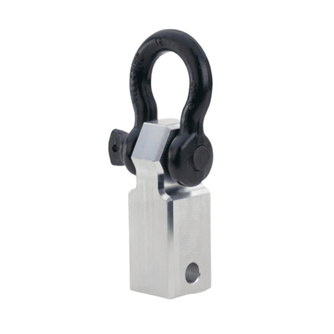 Weigh Safe Hard Shackle Hitch Black, 45,000 lb. Break Strength, Aircraft Grade Aluminum, 2 Receiver