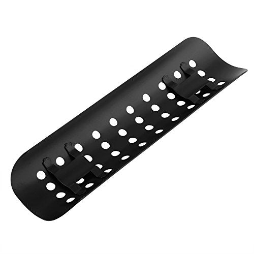 Vgeby Motorcycle Exhaust Heat , Chrome Exhaust Muffler Pipe Heat Cover Heel Guard (Black) Motorcycle Exhaust Heat Cover