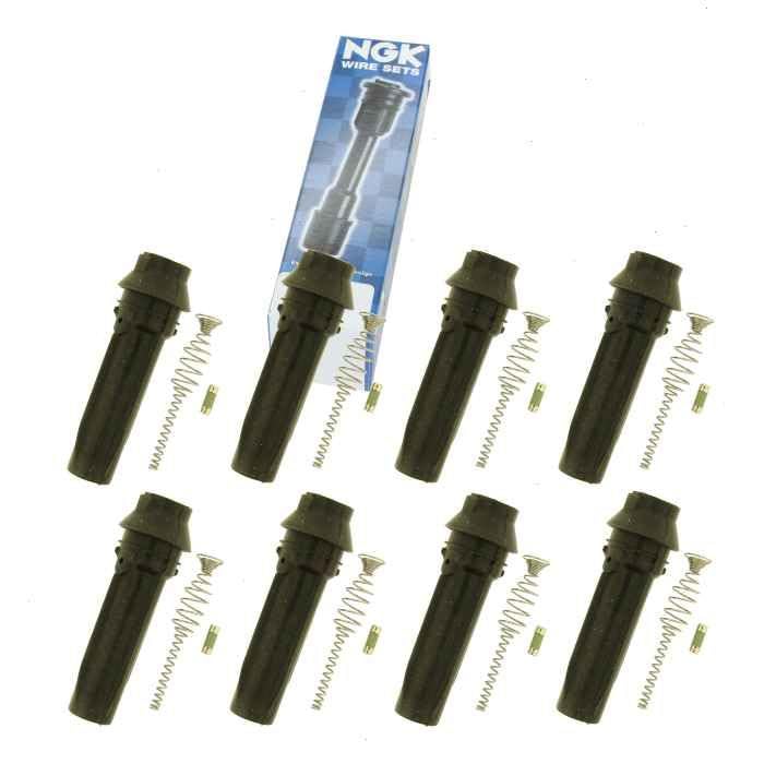 8 pc NGK Ignition Coil Boots compatible with Ford F-350 Super Duty 6.2L V8 2011-2016