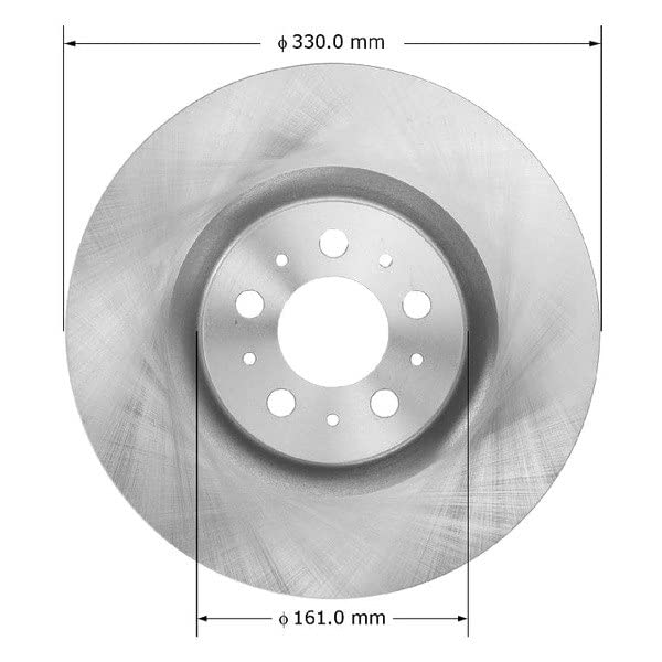 Bendix Premium Prt5961 Front Brake Rotor For Volvo S60 2007-2004, V70 2007-2004