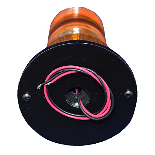 B4L4PACT RED 85-265V AC 12W HIGH POWER LED 1/2 NPT PIPE MOUNT EMERGENCY WARNING LIGHT BEACON STROBE EFFECT 110V 120V 220V 240V