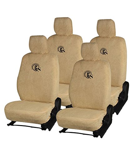 Gursudarshan GS Towel Car Seat Cover for Maruti Suzuki 800/Alto (Old)/Omni (5Seater | Beige).