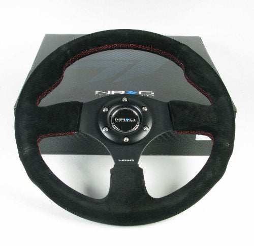 Nrg Innovations St-012S 320Mm Sport Suede Steering Wheel Race