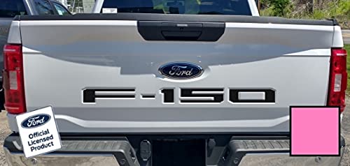 Decal Mods F150 Tailgate Insert Decals - Soft Pink Vinyl Stickers for 2021-2024 Ford F150 (Non Pro-Access)