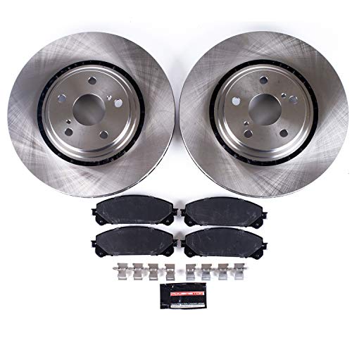 Power Stop KOE4713 Autospecialty Front Replacement Brake Kit-OE Brake Rotors & Ceramic Brake Pads For Lexus NX200t NX300 NX300h