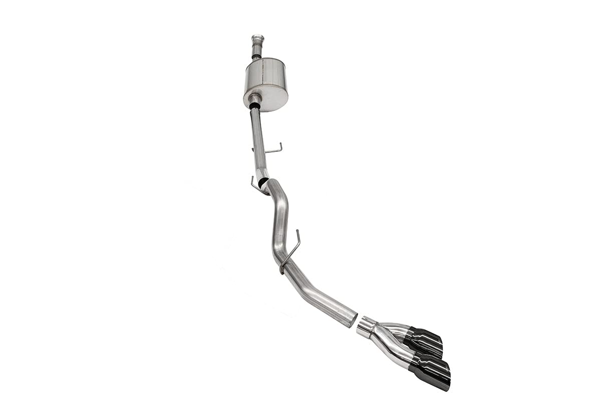 3.0 In Cat-Back (Multiple Options) 2021-22 Ford F-150 5.0L V8 (145.4' Wb) Sport / Single Side / Black Pvd