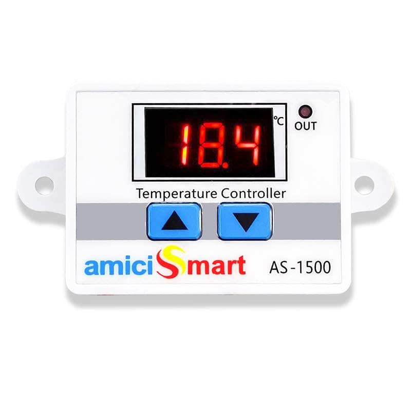Amicismart 50 To +110 Intelligent Digital Thermostat Ac 220V 1500W Temperature Controller Switch With 1 Year Warranty