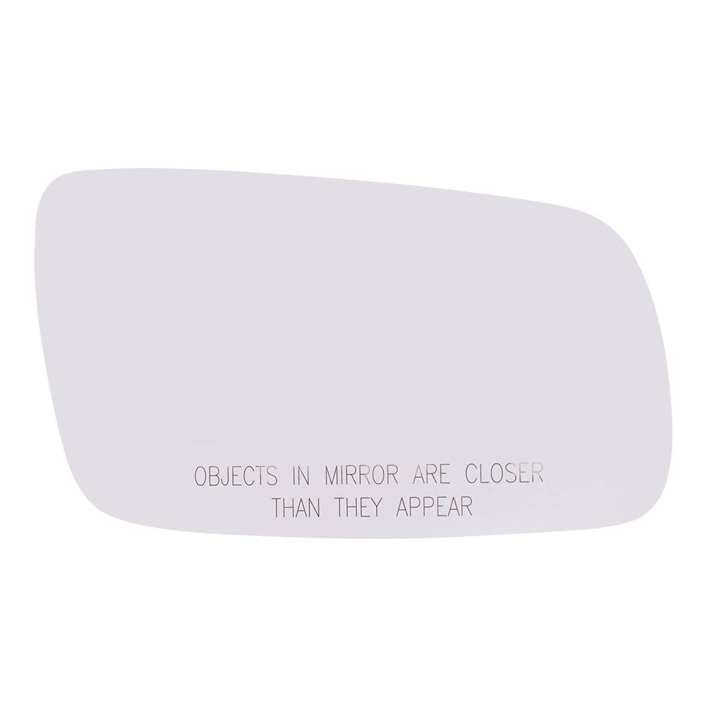 Brock Replacement Driver and Passenger Side Clear Mirror Glass and Base without Heat and Split Glass Compatible with 1999-2007 G