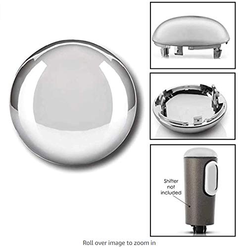BASIKER F150 Shifter Knob Chrome Cap for 2004 2005 2006 Ford F-150 Patent Pending with Stronger Clips - Install in Seconds - Tri