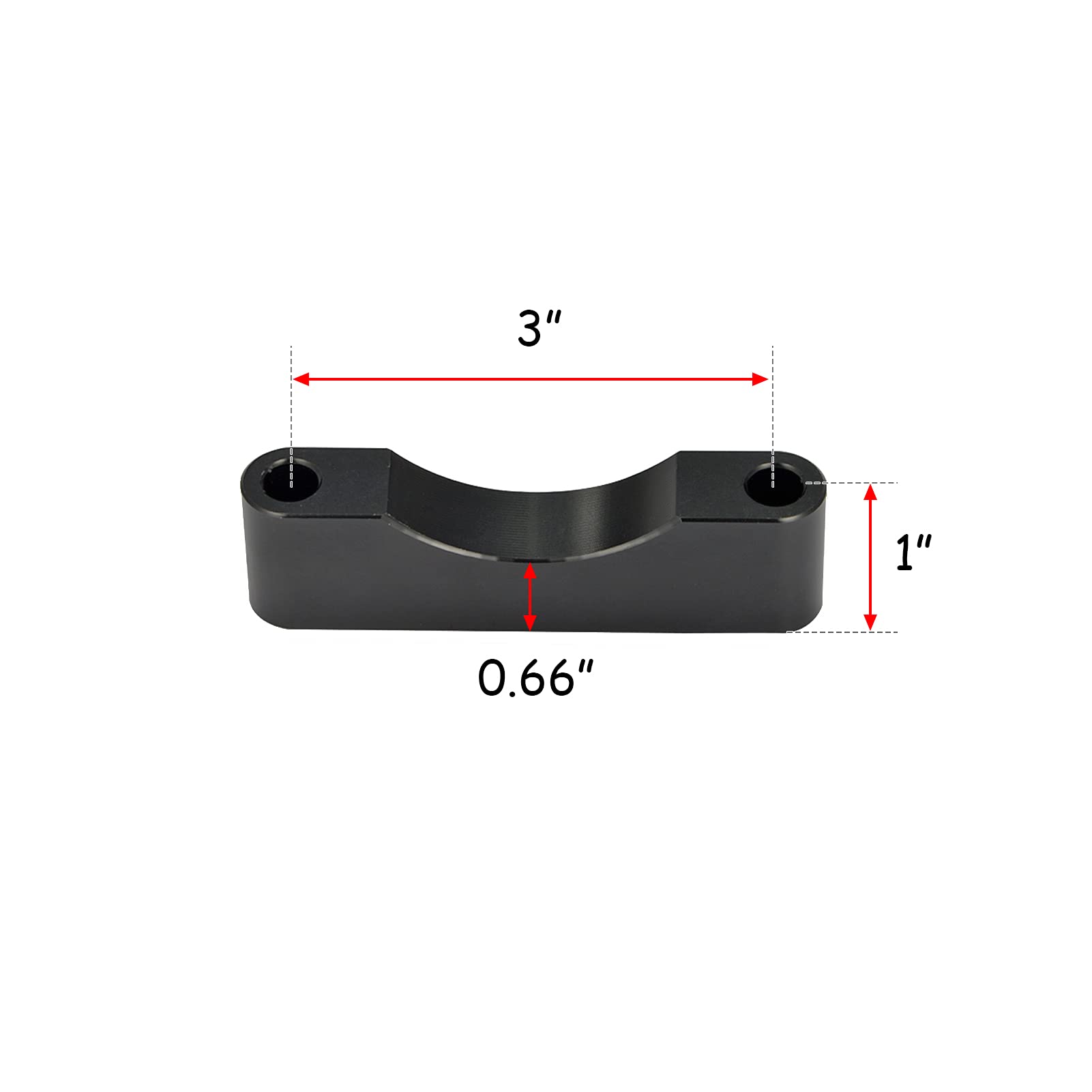 Black Front Fender Spacer Bracket Kit Fit 21'' 23'' 26'' Fender Compatible with 1997-2013 Harley Touring Electra Glide Road King