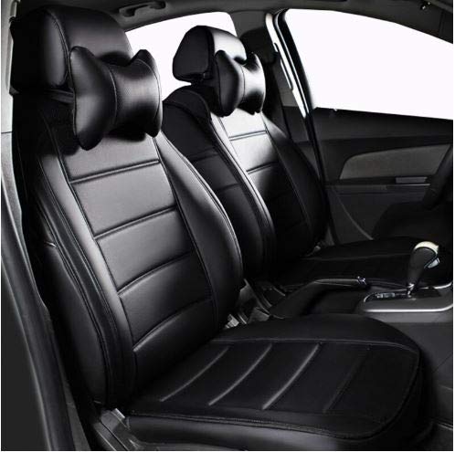 Pegasus PremiumPremium PU Leather car seat Cover for Maruti SCross (Black)