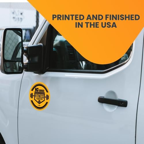 Magnet Me Up Customizable 30 Mil Round Magnet- 6   , Weatherproof Car Magnet For Businesses, Sports Teams, Fundraiser, Personal