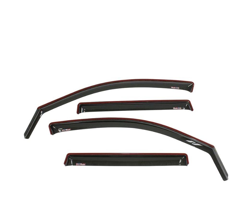 Westin 72-31408 Tape On Wind Deflector 4Pc Smoke Fits 2019-2024 Silverado Sierra 1500 Crew Cab (Excl. 2019 Silverado Ld Sierra 1500 Limited)