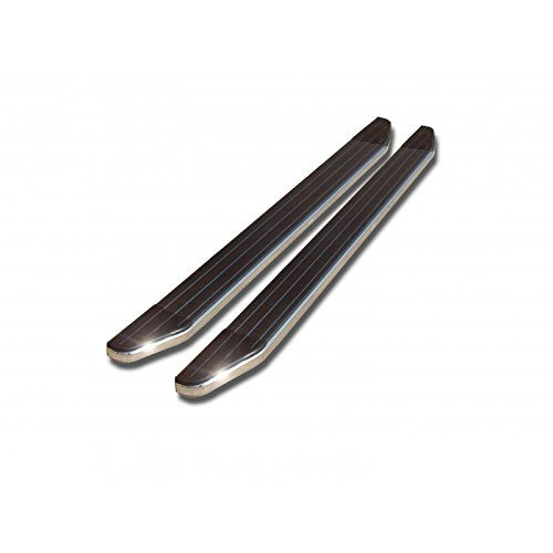 Black Horse Black Aluminum Premium Running Boards Compatible With 01-18 Silverado Sierra 1500/2001-2019 Silverado Sierra 2500 3500 - Crew Cab