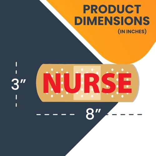 Magnet Me Up Nurse Band Aid Magnet Decal, 3X8 Inches Heavy Duty Automotive Magnet For Car Truck Suv