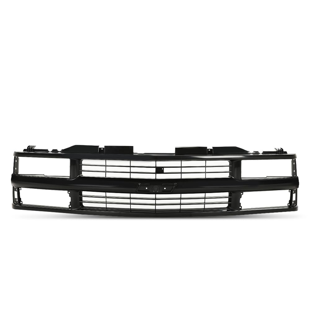 PIT66 Grille Full Compatible with Chevy C/K 1500 2500 3500 Suburban Tahoe 1994-2000 for Models with Sport Package 15981092, GM12