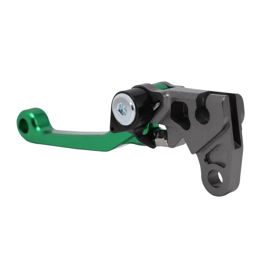 JFG RACING CNC Motorcycle Brake Clutch Lever for KLX110 KLX110L 2010-2023, Aluminum, Green