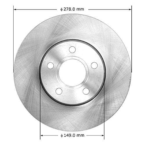 Bendix Premium Prt6132 Front Brake Rotor For Ford C-Max 2018-2013, Focus 2018-2012