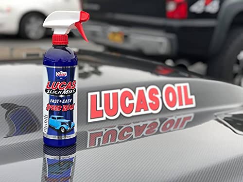 Lucas Oil Slick Mist Auto Fast And Easy Speed Wax 24 Oz. - Case Of: 6