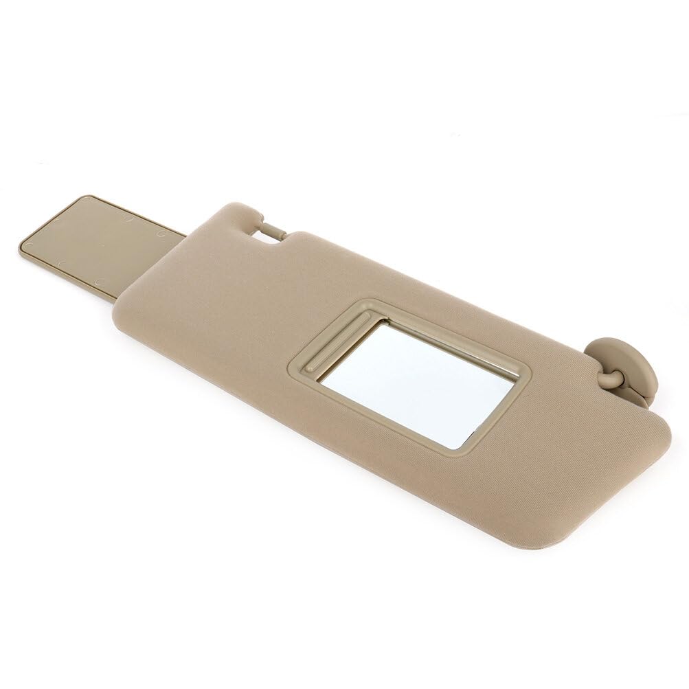 Scitoo Beige Right Passenger Side Sun Visor Compatible For Toyota For Tacoma 2005-2014, Car Sun Visor Without Sunroof Without Li