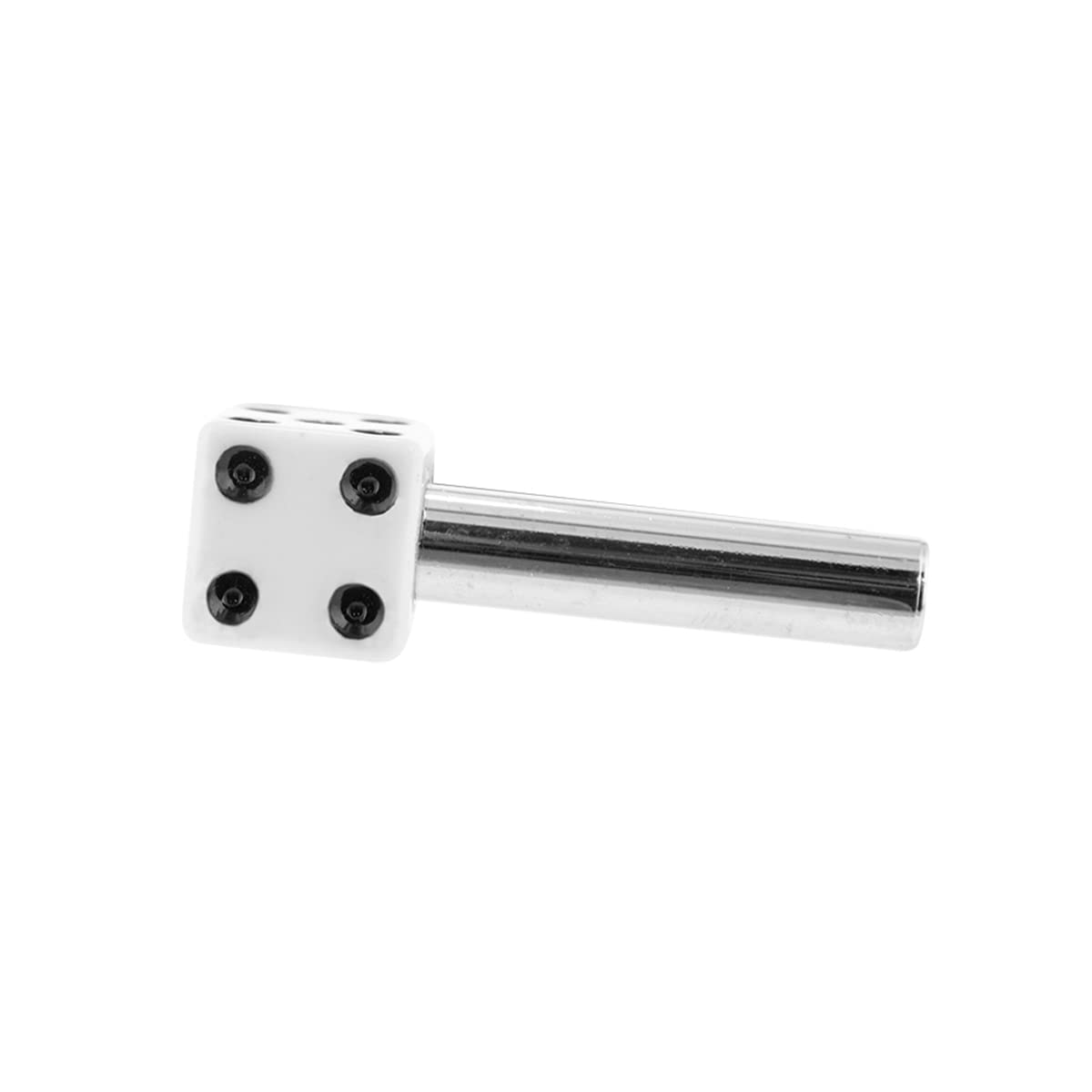 United Pacific 70041 High Impact Plastic Construction Dice Door Lock Knobs For Classic & Vintage Cars/Trucks, 10-32 Thread - Whi