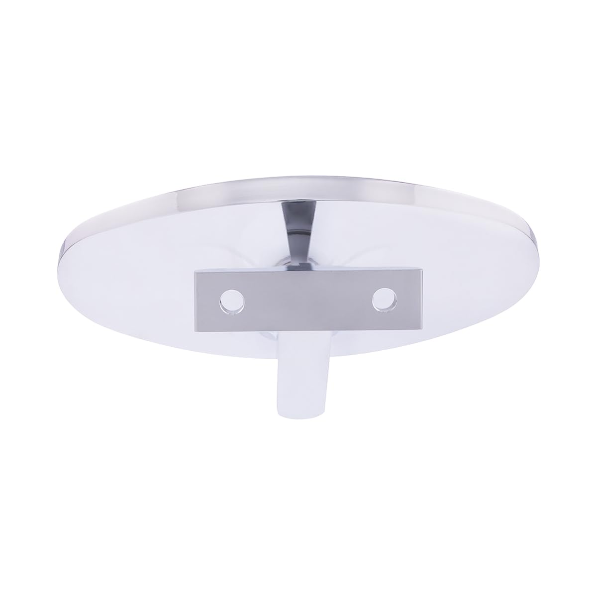 United Pacific Oval Chrome Plated Aluminum Interior Rear View Mirror With Screw-On Mount, 70804