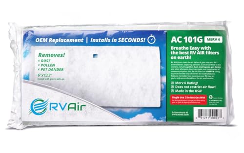 Rv Air Rv Ac Filter - Air Conditioner Replacement Filters - Travel Trailer Accessories - Air Cleaner For Camper - Rv Ac Vent Fil