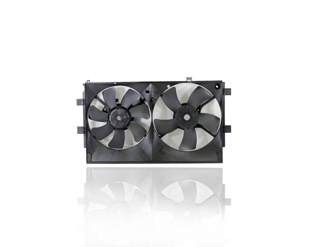 Dual Radiator And Condenser Fan Assembly - Pacific Best Inc. 623100 Compatible/Replacement For '08-13 Mitsubishi Outlander 4-Cylinder/2.4-Liter - 1355A140