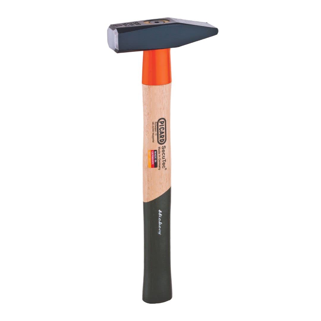 Picard Riveting Hammer SecuTec 1000g - German Pattern, Cross Peen, Patented Safety Wedge Bolt, Alloy Steel Head, Black Powder Co