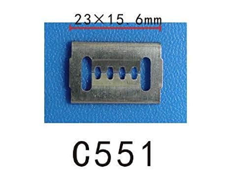 Autobahn88 Retainer Clip For Metallic Grommet Clip For Bumper, Compatible With Ford,Mazda (Oem: F32Z17C756S, Gj2150049) (Pack Of