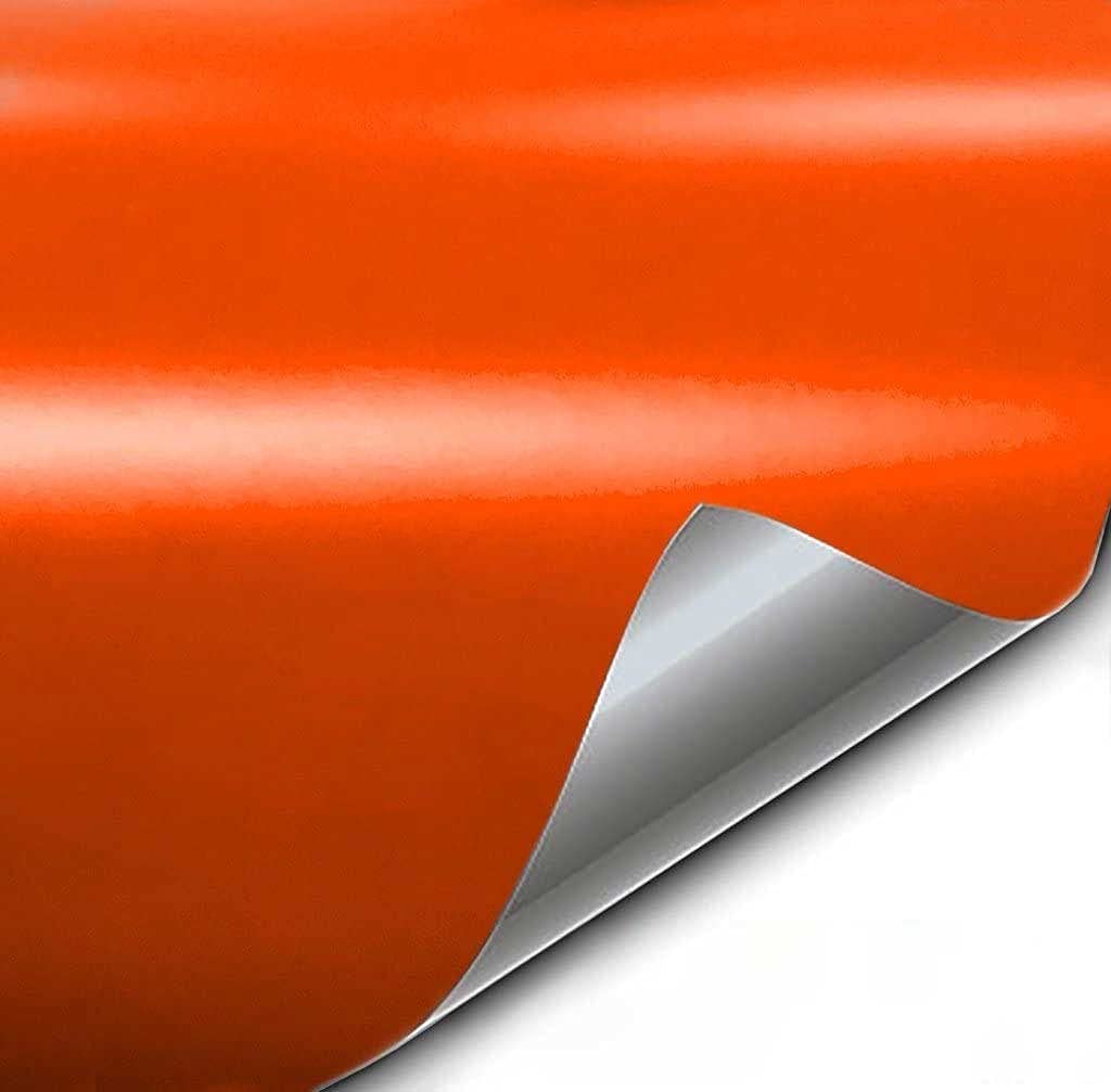 Vvivid+ Premium Vinyl Wrap Film (1Ft X 5Ft, Matte Arancio Argos Red Orange)