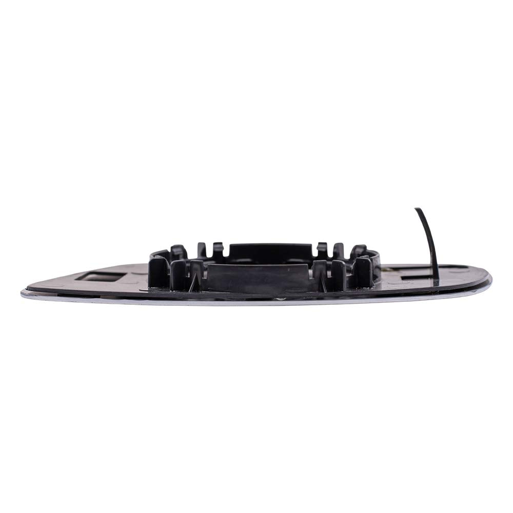 Brock Replacement Driver and Passenger Side Clear Mirror Glass and Base without Heat and Split Glass Compatible with 1999-2007 G