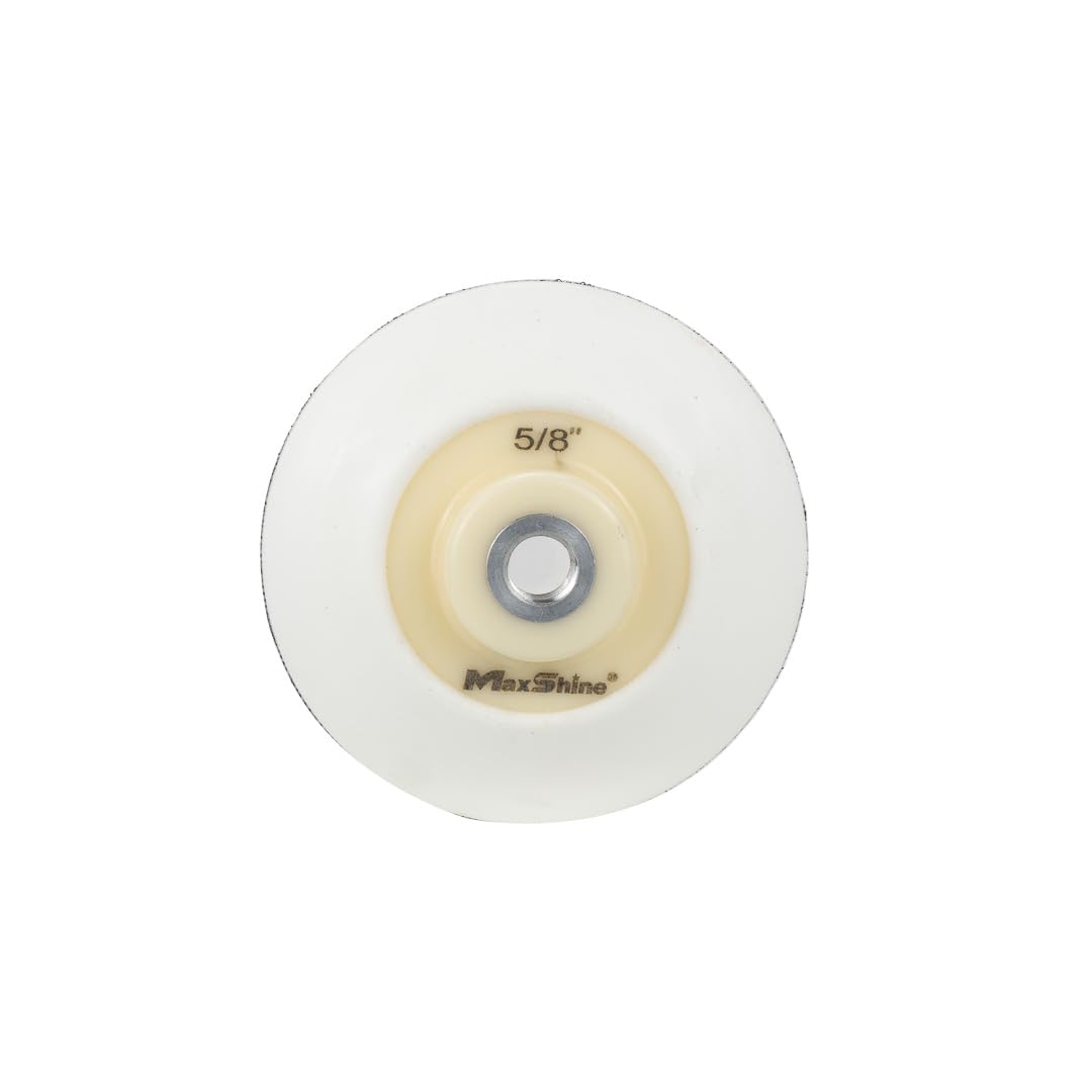 Maxshine 3 Universal White Hook & Loop Rotary Backing Pad - Compatible with Rotary Polishers - Professional Polishing Plate for 