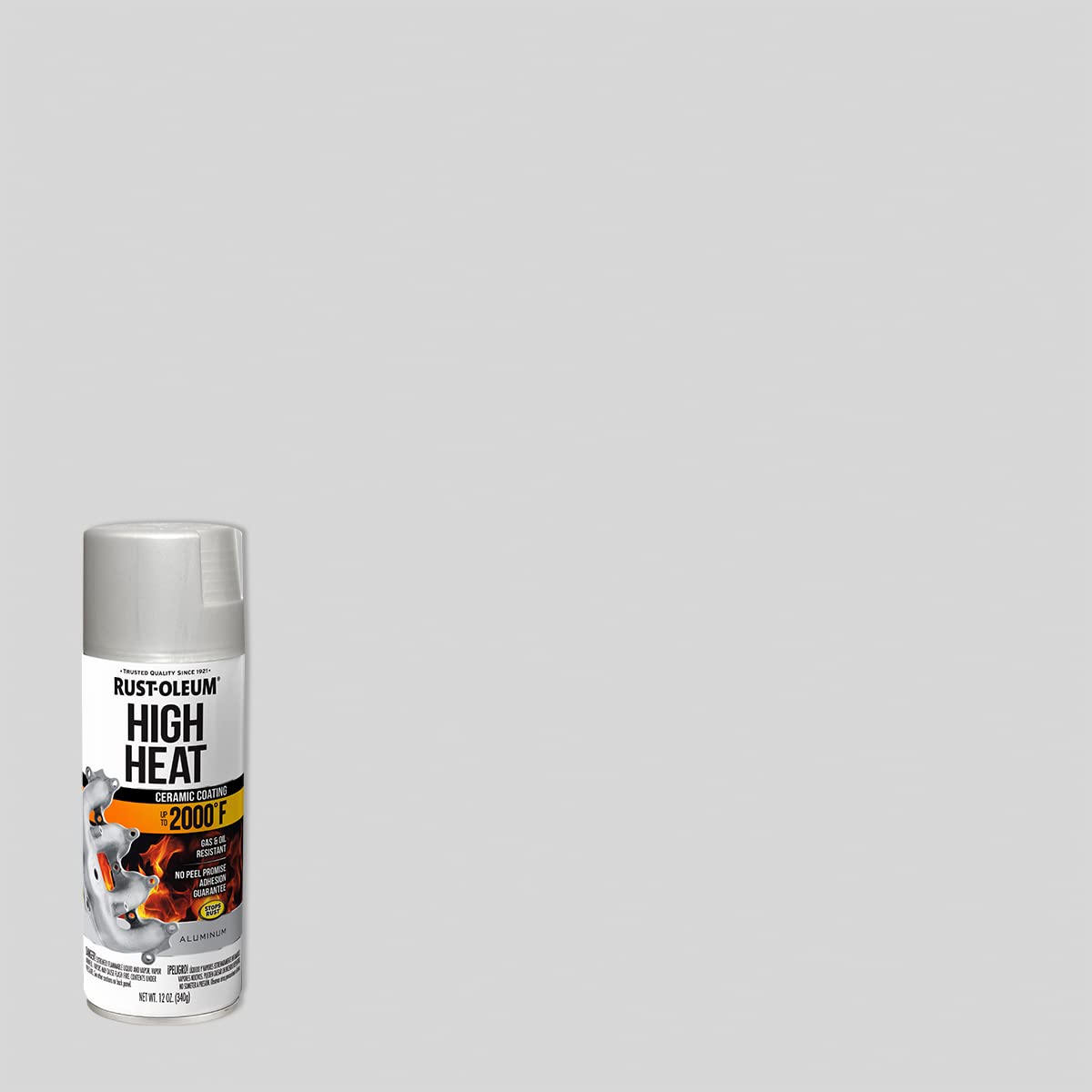 Rust-Oleum Automotive High Heat Spray Paint, Flat Aluminum, 12 Ounce, Model 248904
