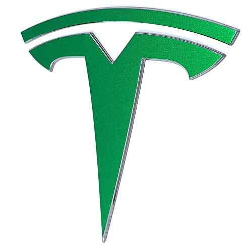 Custom Cut Graphics Logo Decal Wrap For Tesla Model Y, 11-Pc Set (Gloss Green)