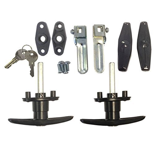Bauer T-Handle Lock Set - Two Locks (Clockwise & Counterclockwise) - Metal - Model T311-SET