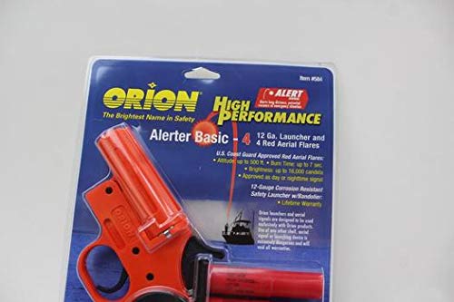 Orion ALERTER Basic 12 GA Flares - 4 Gauge Plastic Safety Flares, One Color, Model 584