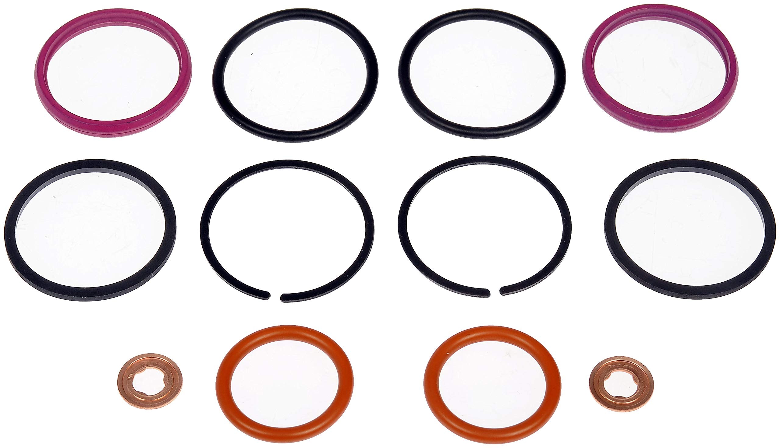 Dorman 904-206 Fuel Injector O-Ring Kit Compatible With Select Ford / Ic Corporation / International Models