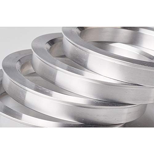DCVAMOUS Alloy Aluminum Hub Centric Rings 73.1 to 72.6mm - Set of 4 Performance Spigot Hubrings for BMW, Land Rover, and More