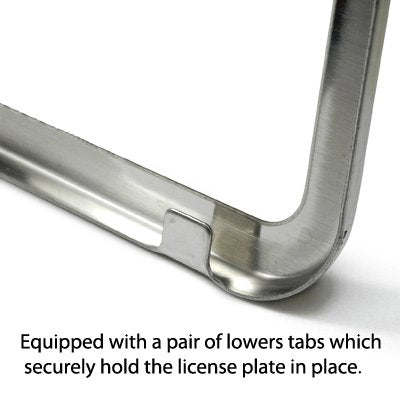 Au-Tomotive Gold, Inc. Dodge Challenger Classic Chrome Stainless Steel License Plate Frame