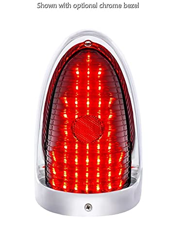 United Pacific One-Piece Style Sequential Led Tail Light With Back-Up Light Delete 1955 Bel Air 150 210 (110207)