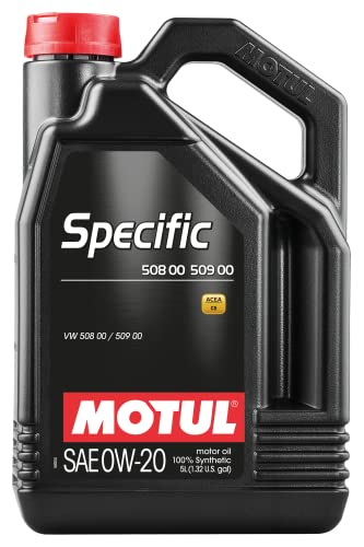Motul 107384 Engine Oil 0W20, 4x5L, Plastic, Specific 508 00 509 00, One Size