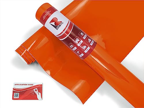 Avery Dennison Sw900 370-O Gloss Orange Supreme Wrapping Film Vinyl Vehicle Car Wrap Sheet Roll - (108'' X 60'')