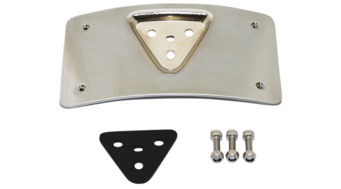 Custom Dynamics Cd-Pfm-C License Plate Mount (Chrome Radius For 1984-2016 Harley-Davidson Models)