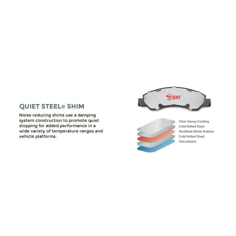 Raybestos Element3 Eht Automotive Replacement Front Brake Pad Set For Selected Chevrolet, Gmc Model Years (Eht2173H)
