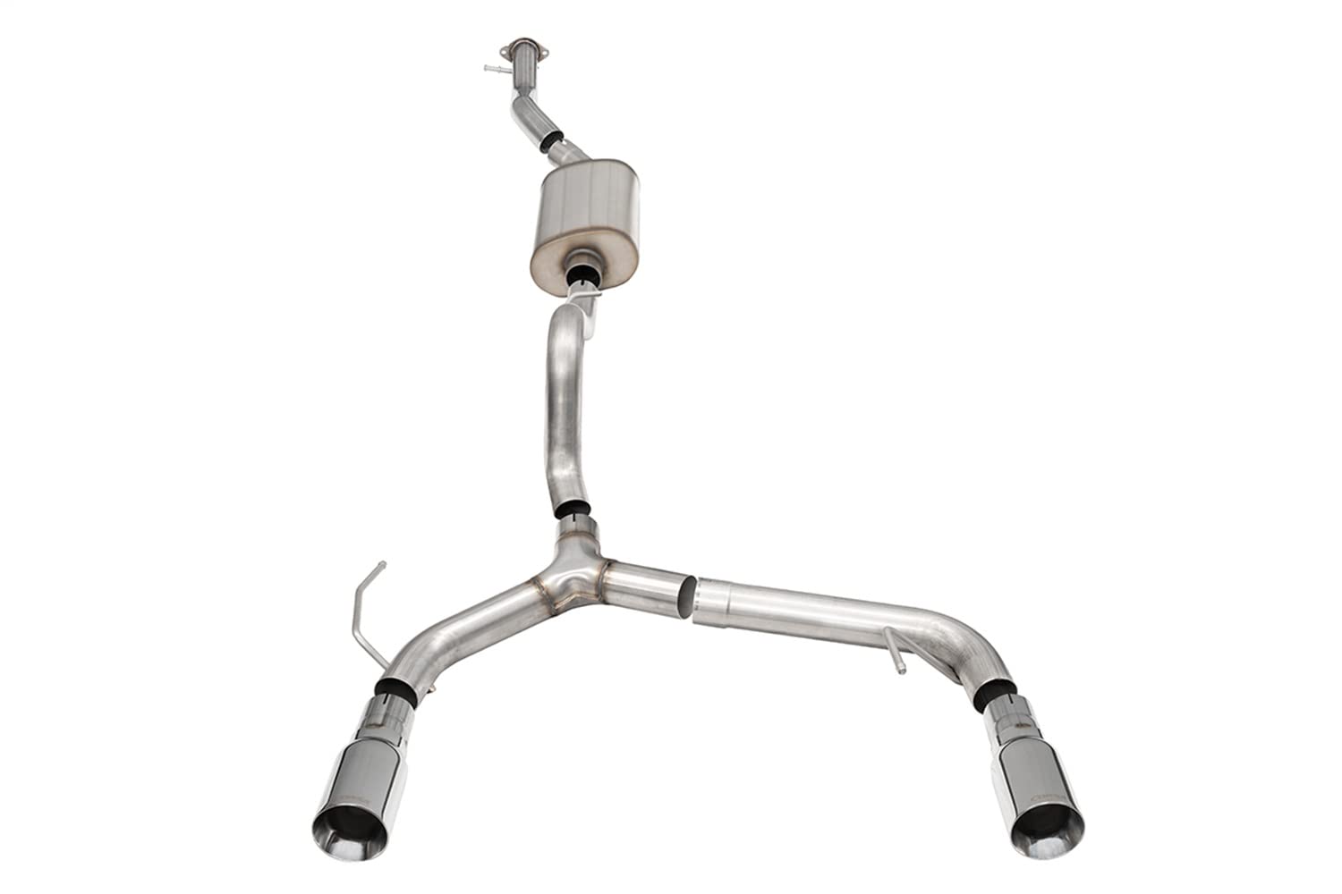 Corsa - 21-22 Ford Bronco 2.3L 4-Door 2.75In Cat-Back Dual Rear Exhaust W/4In Straight-Cut Polish Tips (21206)
